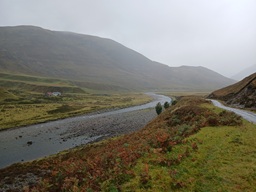 A photo of the river Roy and Glen Roy, Highlands UK